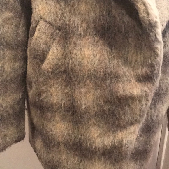 Wool Coat with Shaved Rabbit Lining - Picture 4 of 4